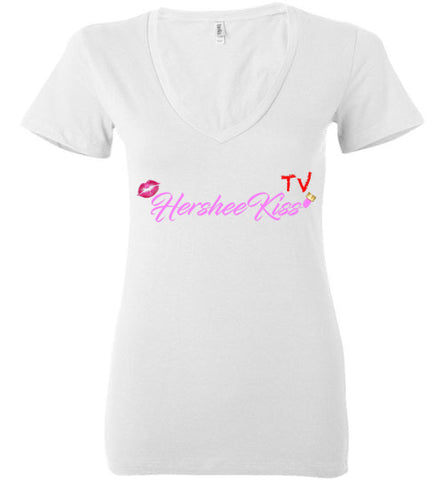 Hersheekiss TV (Ladies V-Neck)