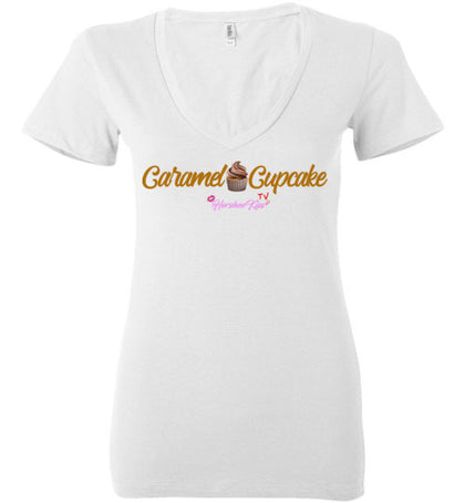 Caramel Cupcake (Ladies Deep V-Neck)